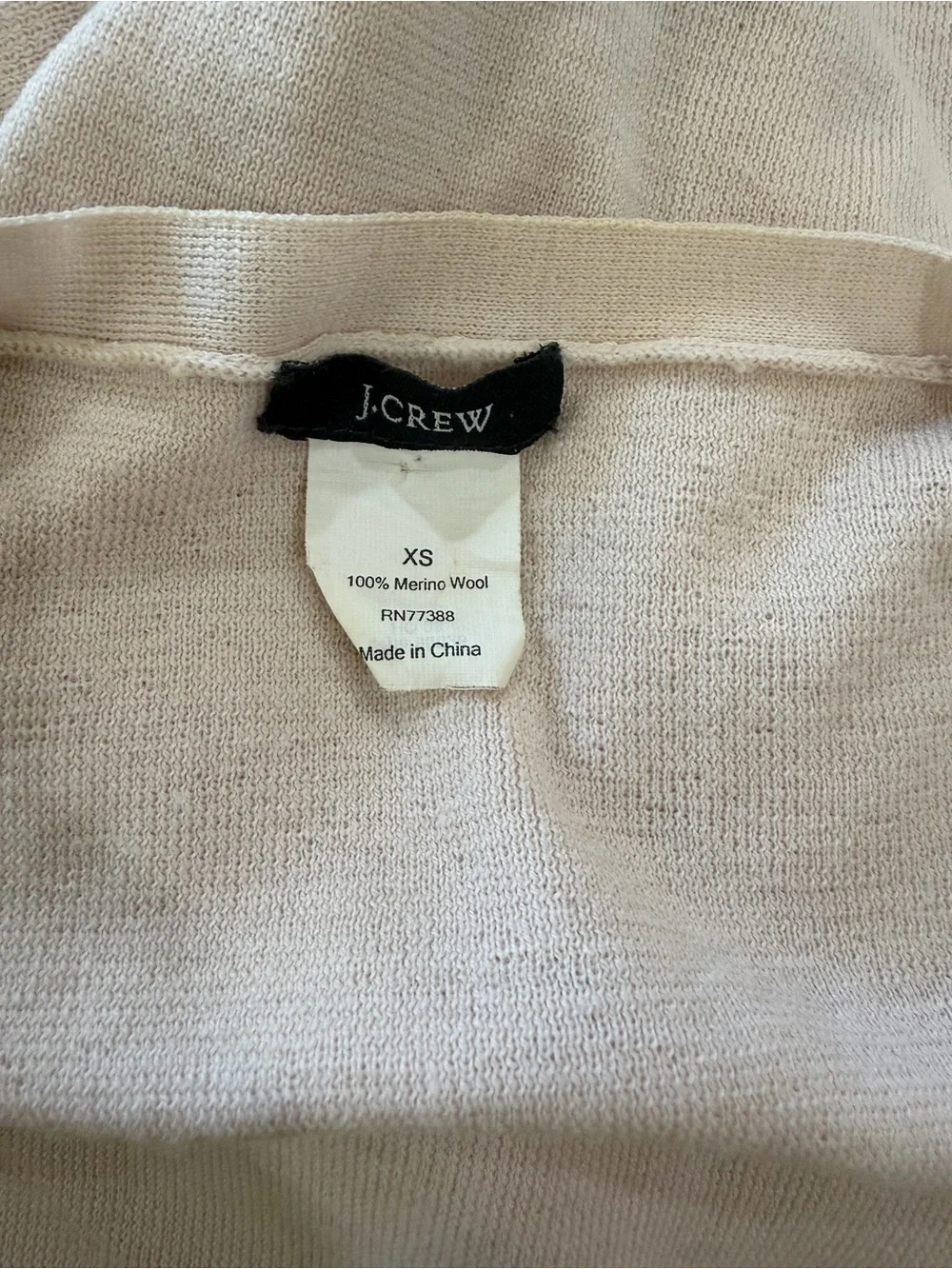 J.Crew Cream V-Neck Button-Front Women's Cardigan Sweater